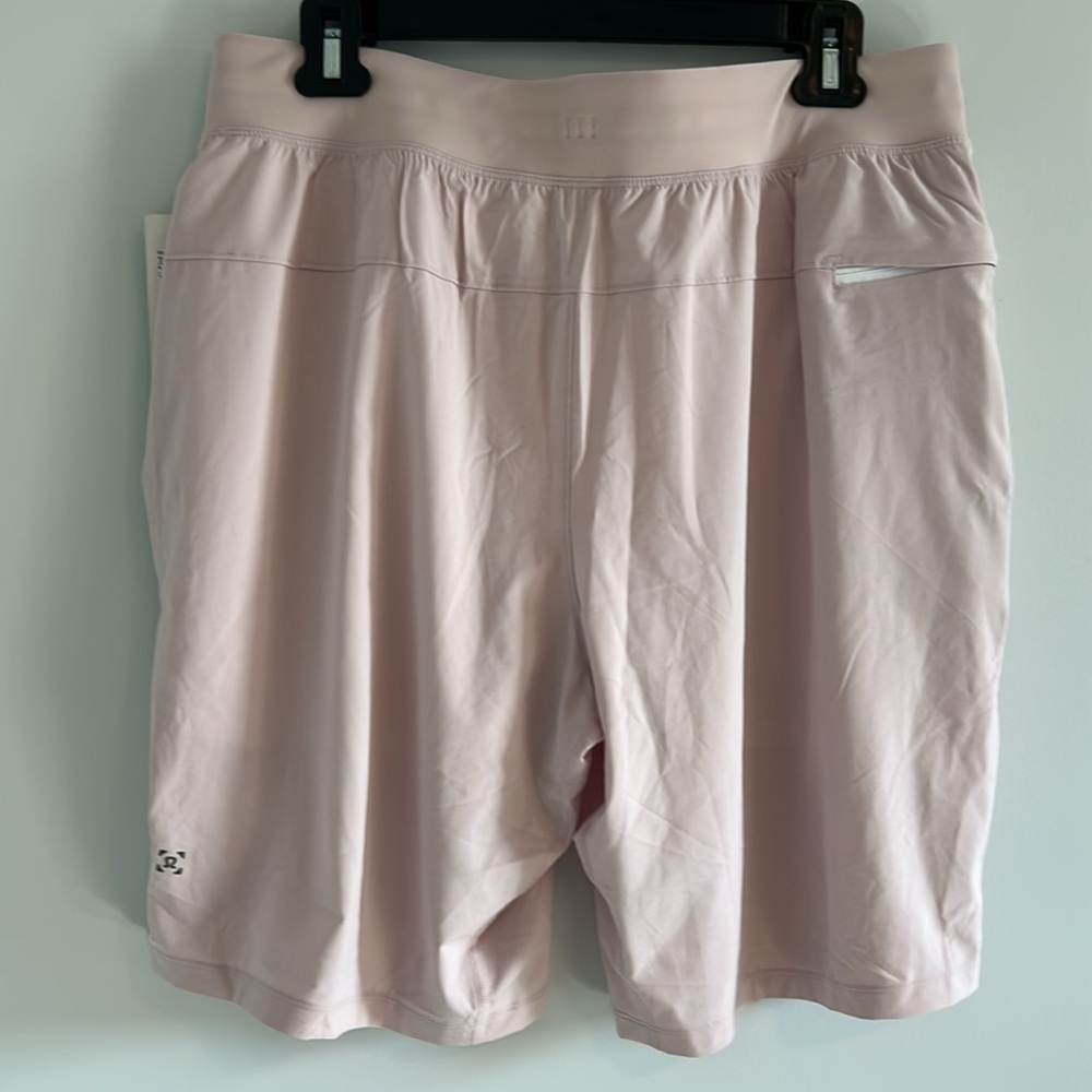 NWT lululemon athletica Mens THE Short 9” Inseam Lined Athletic Shorts Sz L Pink - Picture 2 of 13